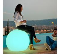 Newgarden Buly Ø 80cm Lampada Deko Esterno LED Akku Con Telecomando Bianco
