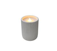 newgarden - Candela decorativa DOLO a batteria. Luce LED effetto fiamma da tavolo. Batterie non incluse. Progettato in Spagna. Varie Finiture (Ceramica (1 unità))