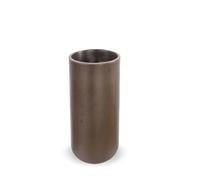 newgarden Fioriera decorativa rotonda ortensie per interni ed esterni. Altamente resistente ai raggi UV. Grande fioriera per fiori e piante realizzata in polietilene in Spagna. (40 High, Bronzo)