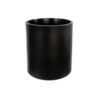 newgarden Fioriera decorativa rotonda ortensie per interni ed esterni. Altamente resistente ai raggi UV. Grande fioriera per fiori e piante realizzata in polietilene in Spagna. (50 cm, Nero)