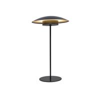 newgarden - Lampada da tavolo portatile SARDINIA. Luce calda a LED senza fili. Con batteria ricaricabile fino a 20 ore di utilizzo (Antracite, 40 cm)