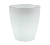 newgarden - Vaso rotondo ø55 x 60 cm con luce in polietilene molto resistente per fiori e piante. Vaso da 35 litri illuminato con ricarica solare e batteria ricaricabile. Luce LED RGB