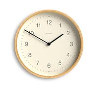 Newgate® Bali orologio da parete | Orologio in bambù ispirato al design scandinavo | 30cm | Design moderno minimalista per cucina, soggiorno o ufficio