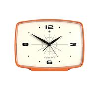 Newgate® Brooklyn sveglia | Design retrò rettangolare | Zucca arancia | Ideale per comodino, scrivania, mensola | Accessorio retrò per camera da letto e ufficio della metà del secolo