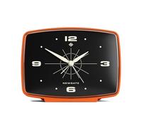 Newgate® Brooklyn sveglia | Design retrò rettangolare | Zucca arancia | Ideale per comodino, scrivania, mensola | Accessorio retrò per camera da letto e ufficio della metà del secolo
