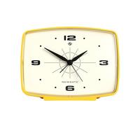 Newgate® Brooklyn sveglia | Design rettangolare retrò | Giallo agrumato | Ideale per comodino, scrivania, mensola e camino | Accessorio retrò da letto e ufficio di metà secolo