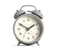 Newgate® Charlie Bell Echo sveglia | Rivisitazione moderna del classico orologio a doppia campana | Grigio | Numeri facili da leggere | Ideale per comodino, scrivania o scaffale | Accessorio retrò
