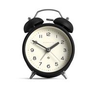 Newgate® Charlie Bell Echo sveglia | Rivisitazione moderna del classico orologio a doppia campana | Nero | Numeri facili da leggere | Ideale per comodino, scrivania o scaffale | Accessorio retrò