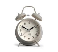 Newgate® Covent Garden sveglia | Classico orologio a doppia campana | Grigio | Numeri facili da leggere | Ideale per comodino, scrivania o scaffale | Accessorio vintage contemporaneo