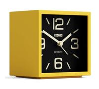 Newgate® Cube sveglia | Allarme retrò a forma di cubo di design | Giallo agrumi | Ideale per comodino, scrivania, mensola | Accessorio retrò per camera da letto e ufficio della metà del secolo