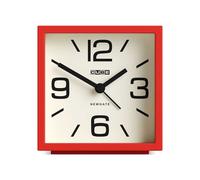 Newgate Cube Sveglia Quarzo Rosso Movimento Spazzato Quadrante Audace Forma...