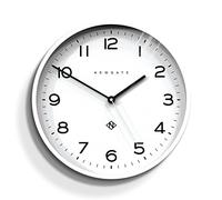 NEWGATE® Echo Number Three - Orologio da parete moderno, orologio da parete, orologio da cucina, orologio da salotto, orologio da scrivania (bianco polvere)