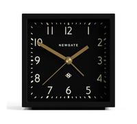 Newgate® Equinox sveglia | Allarme moderno a forma di cubo di design | Custodia nera | Quadrante nero | Ideale per comodino, scrivania, mensola | Accessorio per camera da letto e ufficio Mide-century