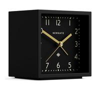 Newgate® Equinox sveglia | Allarme moderno a forma di cubo guidato dal design | Caso nero | Quadrante nero | Ideale per comodino, scrivania, mensola e camino