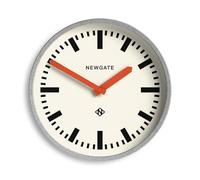 Newgate® Luggage orologio da parete | Orologio da stazione moderno in metallo retrò | Cassa in metallo zincato con lancette arancioni | Stile vintage contemporaneo per cucina, soggiorno o ufficio