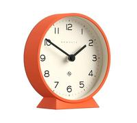 Newgate® M Orologio da scrivania Mantel Echo | Design moderno a tondo | Arancia zucca | Numeri facili da leggere | Stile contemporaneo per scrivania, tavolo, mensola o comodino