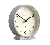 Newgate® M Orologio da scrivania Mantel Echo | Design moderno a tondo | Grigio raffinato | Numeri facili da leggere | Stile contemporaneo per scrivania, tavolo, mensola o comodino