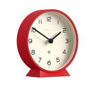 Newgate® M Orologio da scrivania Mantel Echo | Design moderno a tondo | Rosso | Numeri facili da leggere | Stile contemporaneo per scrivania, tavolo, mensola o comodino