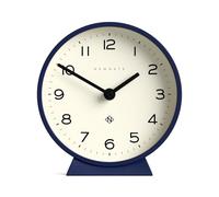 Newgate® M Orologio da tavolo Mantel Echo | Design rotondo moderno | Blu marino | Numeri facili da leggere | Stile contemporaneo per scrivania, tavolo, mensola o comodino