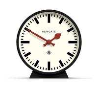 NEWGATE® M Orologio da tavolo Mantel Railway | Design moderno dell'orologio rotondo della stazione | Nero | Stile contemporaneo per scrivania, tavolo, mensola o comodino