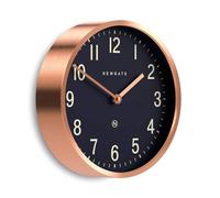 Newgate® Master Edwards Orologio a parete | Orologio in stile metà secolo | 30cm | Custodia in metallo profondo con finitura in rame/oro rosa | Design moderno retrò per cucina, soggiorno o ufficio