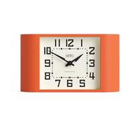 Newgate® Mini Metro Orologio da scrivania | Orologio a mensola retrò | Arancione | Stile di metà secolo per scrivania, piano tavolo, mensola o comodino