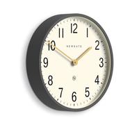 Newgate® Mr Edwards orologio da parete | Grande cassa in metallo grigio opaco | 45cm | Orologio classico ispirato al mid-century per cucina, soggiorno o ufficio