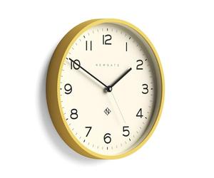 Newgate® Number Three Echo Orologio a parete | Orologio a tondo moderno | 37cm | Giallo | Numeri facili da leggere | Ideale per cucina, soggiorno o ufficio