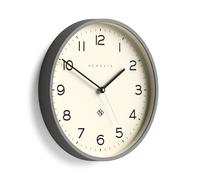 Newgate® Number Three Echo Orologio a parete | Orologio a tondo moderno | 37cm | Grigio raffinato | Numeri facili da leggere | Ideale per cucina, soggiorno o ufficio