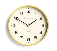 Newgate® Number Three Echo orologio da parete | Orologio rotondo moderno | 37cm | Giallo | Numeri facili da leggere | Ideale per cucina, soggiorno o ufficio