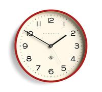 Newgate® Number Three Echo orologio da parete | Orologio rotondo moderno | 37cm | Rosso | Numeri facili da leggere | Ideale per cucina, soggiorno o ufficio
