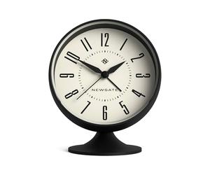 Newgate® Spheric sveglia | Iconico design retrò a cupola | Finitura nera morbida in gomma | Ideale per comodino, scrivania o scaffale | Accessori da camera da letto e ufficio di metà secolo