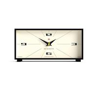 Newgate® - Orologio da Camino Thunderbird Silenzioso, Senza rumori di Zecca, con quadrante Color Crema e Custodia in Silicone Nero Opaco, 13,5 x 28 x 7,5 cm (Crema)