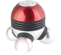 newgen medicals Massaggiatori elettrici manuali - massaggiatore per le mani: Massaggiatore a vibrazione, 3 teste massaggianti, illuminazione LED rossa (dispositivo vibrante per massaggi)