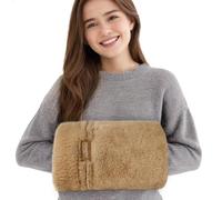 NEWGO Scaldamani riscaldabili in microonde, per terapia del calore umido per mani e dita, sollievo caldo per articolazioni rigide, dita a scatto, infiammazione, marrone