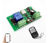 Newgoal 1 canale Ewelink App telecomando Relè interruttore wireless WiFi, autobloccante, modalità interblocco, con telecomando 433RF, utilizzato per accedere e controllare porte da garage intelligenti