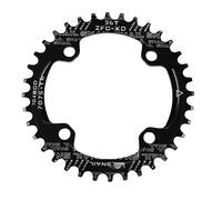 Newgoal BCD104 Catena Singola Stretta e Larga, Anello manovella, Corona, 32T / 34T / 36T, Usato per Bici da Strada, Disco Catena Singola Modifica Mountain Bike, Nero 36T