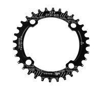 Newgoal Corona per Bicicletta in Alluminio 32T, pignone Largo e Stretto, Corona 104 BCD, utilizzata per la Modifica del Disco Singolo del Modello MA/XC. Nero