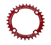 Newgoal Corona per Bicicletta in Alluminio 32T, pignone Largo e Stretto, Corona 104 BCD, utilizzata per la Modifica del Disco Singolo del Modello MA/XC. Rosso