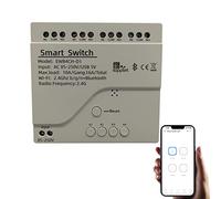 Newgoal Modulo interruttore relè Smart WiFi a 4 canali USB 5V/AC85V-250V, supporto controllo Bluetooth, telecomando app eWeLink, per Alexa Google Home