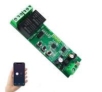 Newgoal Modulo relè Smart Switch WiFi a 2 canali, TUYA/App Smart Life per telecomando Smart Home, tempo momentaneo regolabile, compatibile con Alexa/Google Assistant