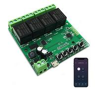 Newgoal Modulo relè Smart Switch WiFi a 4 canali, TUYA/App Smart Life per telecomando Smart Home, tempo momentaneo regolabile, compatibile con Alexa/Google Assistant