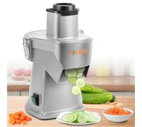 Newhai - Affettatrice elettrica per frutta e verdura, affettatrice automatica multifunzionale per cipolla patata limone cavolo 200W 110V