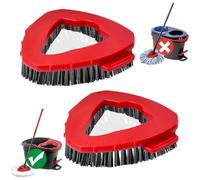 NEWHE 2 panni per Vileda Turbo EasyWring, Triangle Mop Spin Mop, spazzola per la pulizia del pavimento e della cucina
