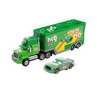 Newhope Cars Mack Zio Lightning McQueen King Chick Hicks Hudson Camion e Auto 1:55 Diecast Modello Toy Auto Regalo (Colore: No.86 Mack and Car)