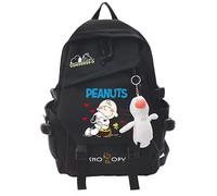 Newhope Nero Zaino Anime S-noopy per Studenti Elementari e Liceo, Zaino Grande Capacità per Bambina e Bambino