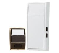 Newhouse Hardware Pulsante meccanico per campanello a due note, dimensioni: 8,3 x 17,8 cm, avorio/ottone