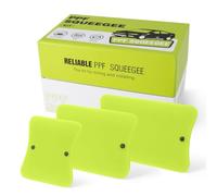 NEWISHTOOL Kit lavavetri magnetico PPF, 3 pezzi in confezione regalo V-Blade in gomma smerigliata, raschietto morbido in TPU per proteggere la vernice, installazione di pellicole per finestre,