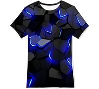 NEWISTAR T-Shirt per Ragazzi Stampa 3D Maglietta Divertente Maglietta Estiva a Maniche Corte L