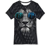 NEWISTAR T Shirt Ragazzo Ragazza 13-14 Anni 3D Maglietta Cool Manica Corta T Shirt Grafico Estate Magliette per Bambino Teens